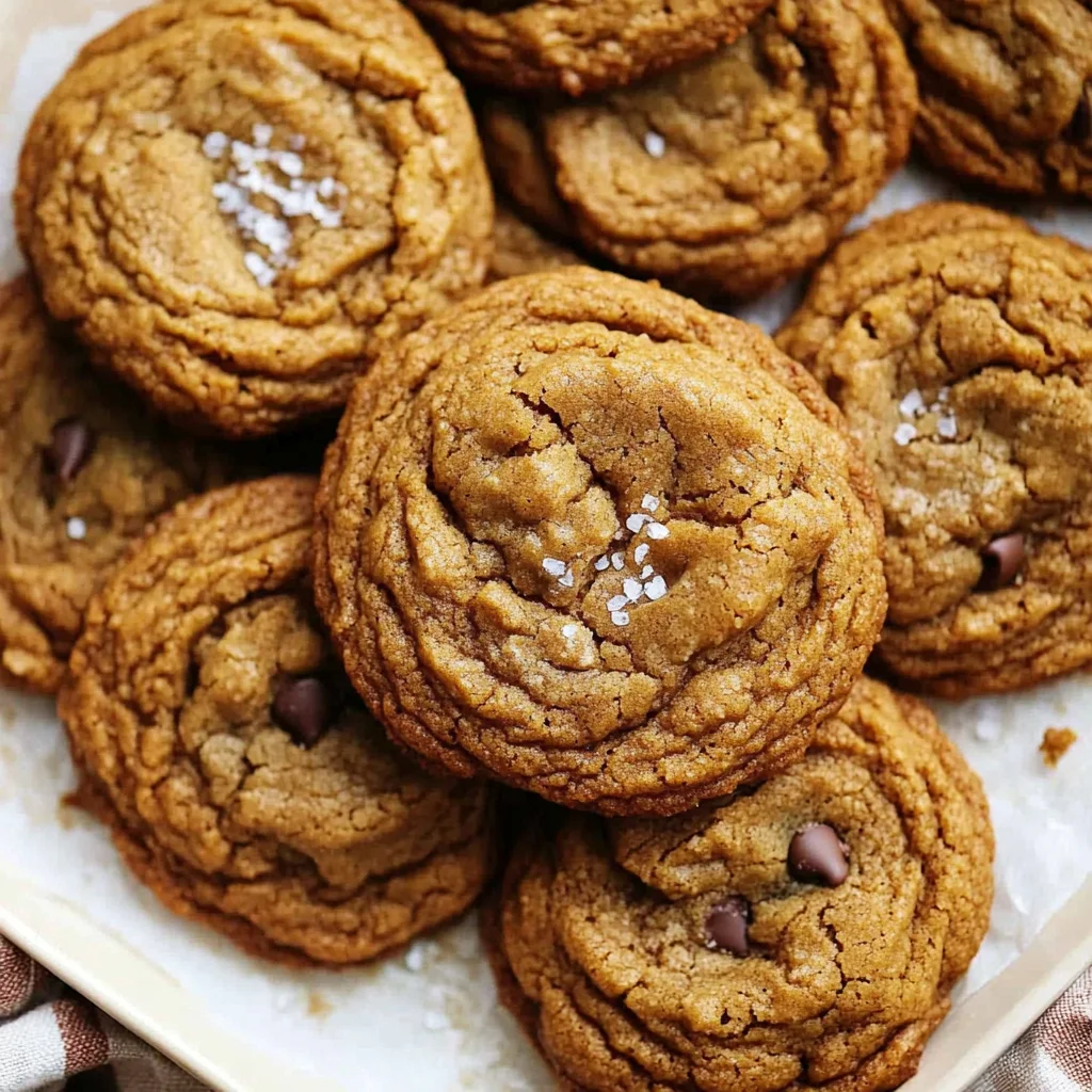 Chewy Pumpkin Cookies with Brown Butter & Maple