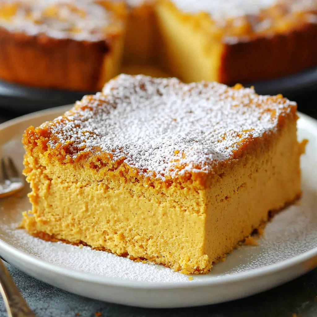Pumpkin Magic Custard Cake Recipe