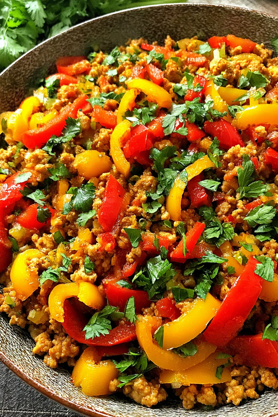 Ground Turkey and Peppers: A Flavorful, Healthy, and Quick Meal