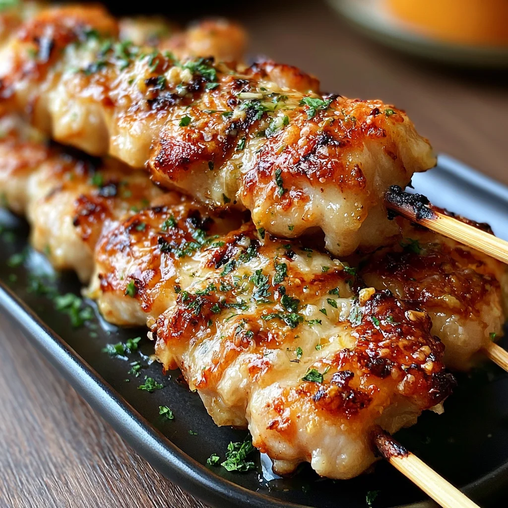 Irresistible Garlic Parmesan Chicken Skewers Recipe You Need to Try Today!